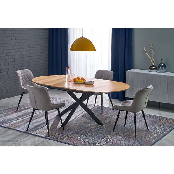 ACORD stół rozkładany, naturalny / czarny (2p=1ks)