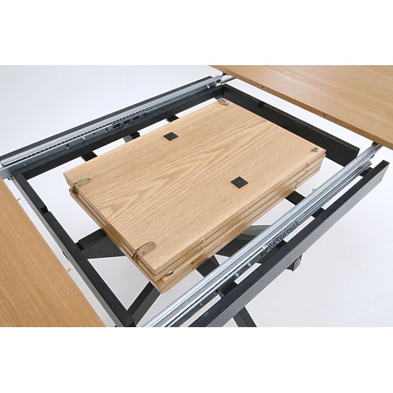 ACORD stół rozkładany, naturalny / czarny (2p=1ks)