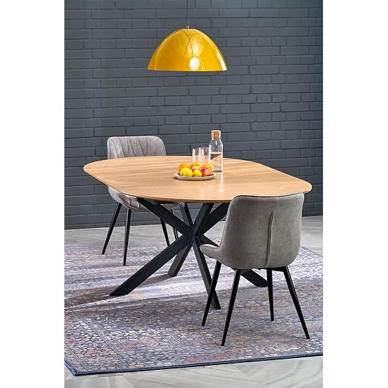 ACORD stół rozkładany, naturalny / czarny (2p=1ks)