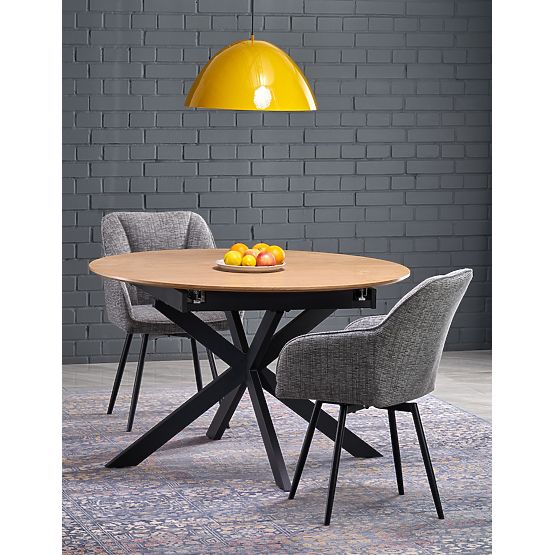 ACORD stół rozkładany, naturalny / czarny (2p=1ks)