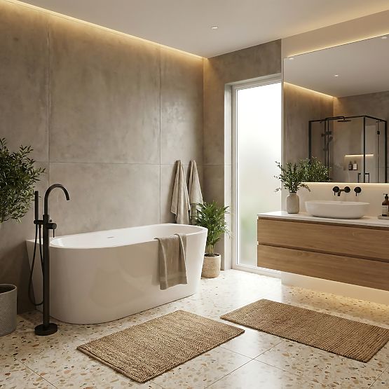 Akrylowa wanna ścienna OLIMPIA 150 cm