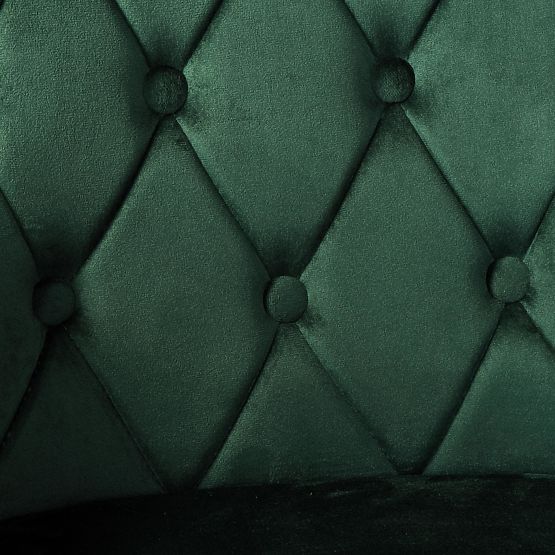Aksamitne krzesło ATLANTA VELVET ciemnozielone