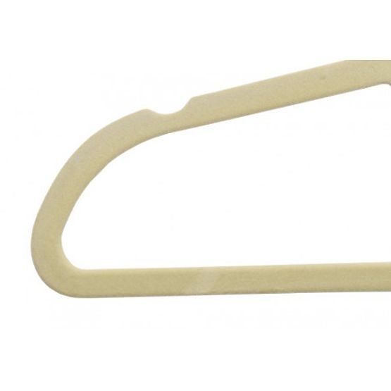 Aksamitny wieszak Maxi zestaw 5 szt. - beżowy