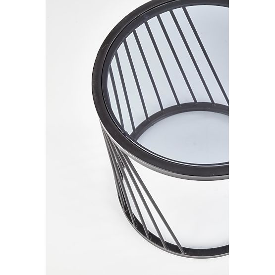 ANTILLA zestaw 2 stolików czarny / dymiony (1p=1szt)