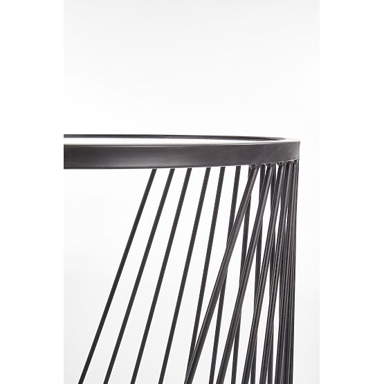 ANTILLA zestaw 2 stolików czarny / dymiony (1p=1szt)