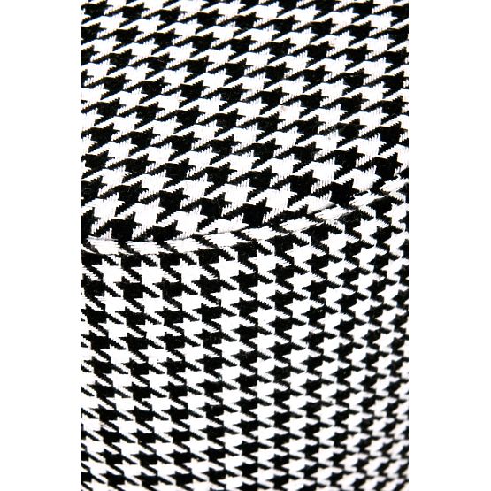 ARUNA pufa czarna/biała/złota (1p=1szt)