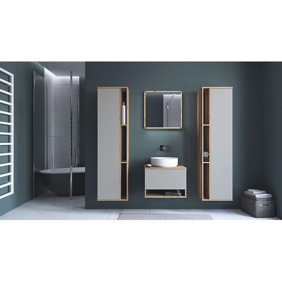 AVIOLA Lustro 60 cm + LED dąb artisan (1p=1szt)