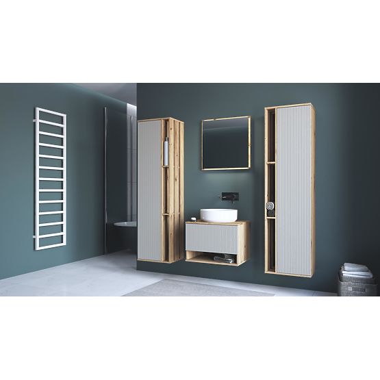 AVIOLA Lustro 60 cm + LED dąb artisan (1p=1szt)