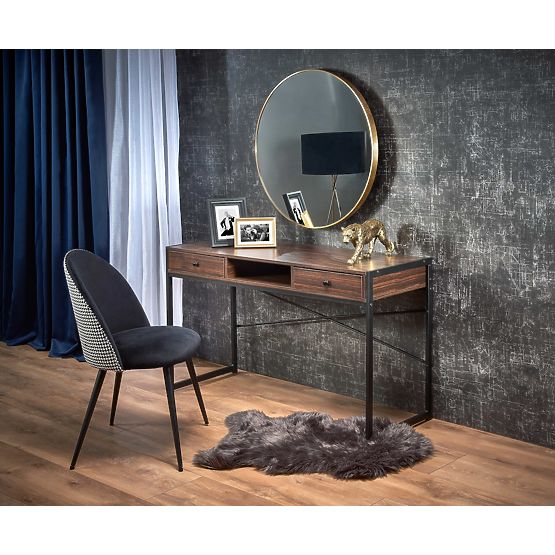 B46 biurko orzechowe / czarne (1p=1szt)