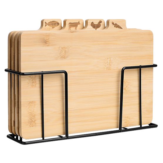 Bambusowa deska do krojenia Skara zestaw 4 sztuk