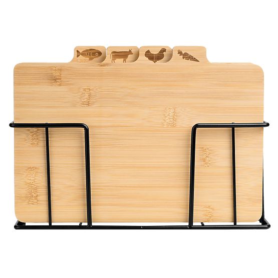 Bambusowa deska do krojenia Skara zestaw 4 sztuk