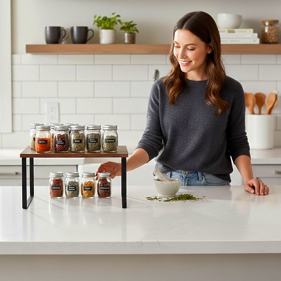 Bambusowa półka kuchenna GINGER MAX rustic