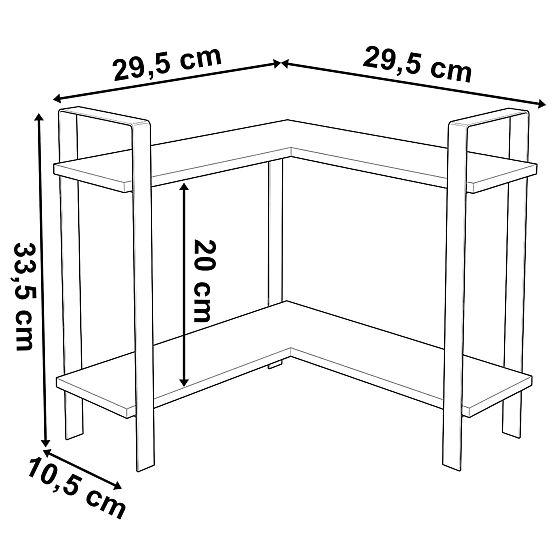 Bambusowe półki na przyprawy SARITA