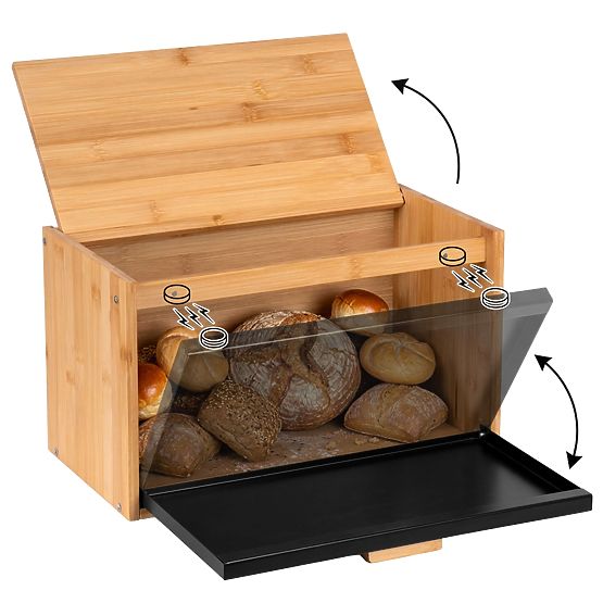 Bambusowy chlebak CHARLES