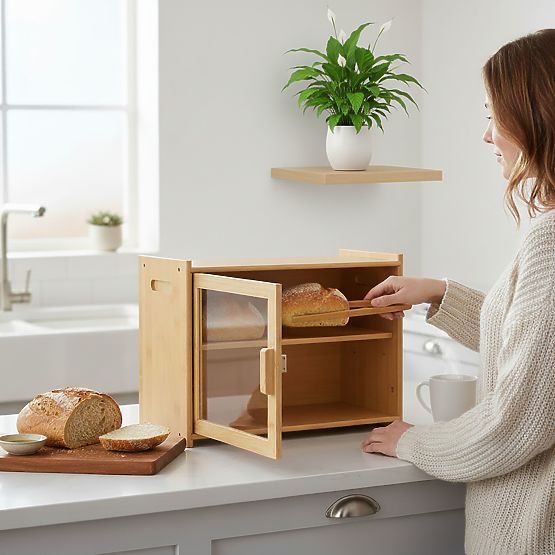 Bambusowy chlebak Pierre, pojemnik na chleb