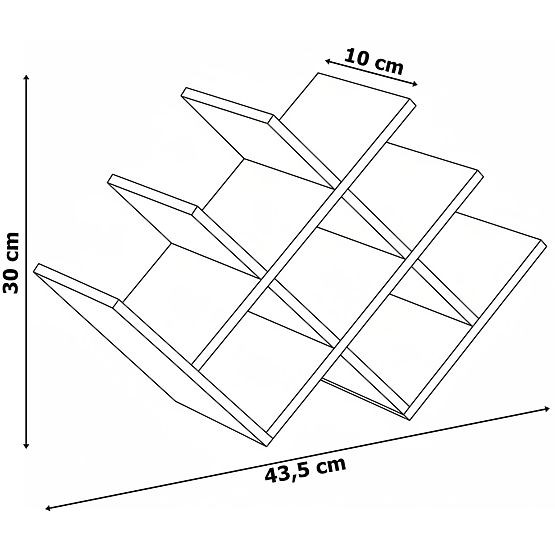 Bambusowy stojak na wino SOLARIS naturalny