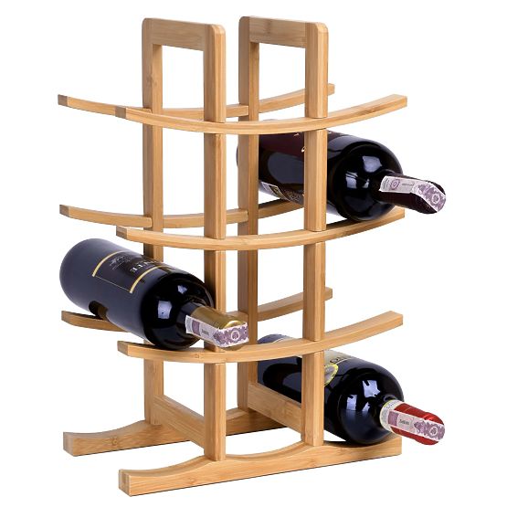 Bambusowy stojak na wino Todgar