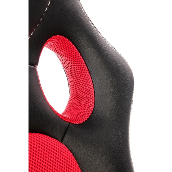 BERKEL fotel biurowy czarno-czerwony (1p=1szt)