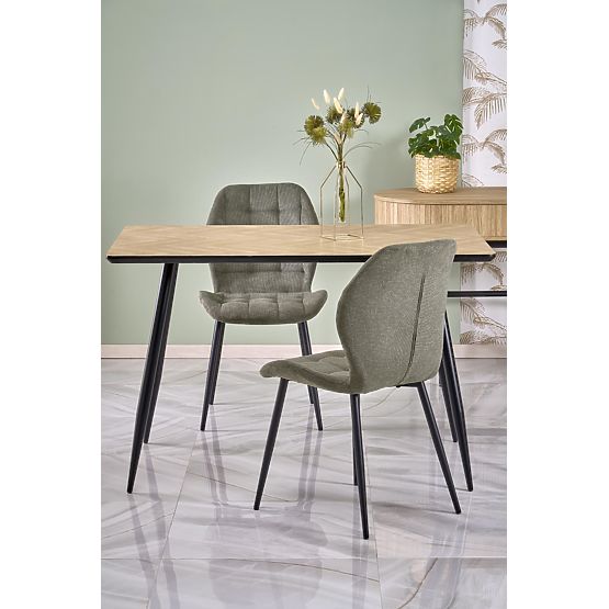 BERTO stół blat - naturalny, noga - czarna (2p=1szt)