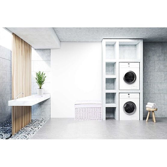 Biała wiklinowa skrzynia 160 L