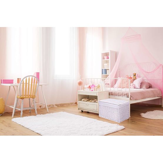 Biała wiklinowa skrzynia 160 L