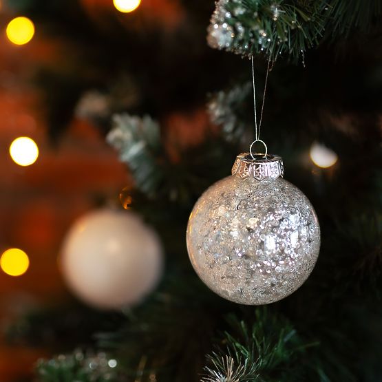 Białe ozdoby świąteczne 30 sztuk sysd1688-057