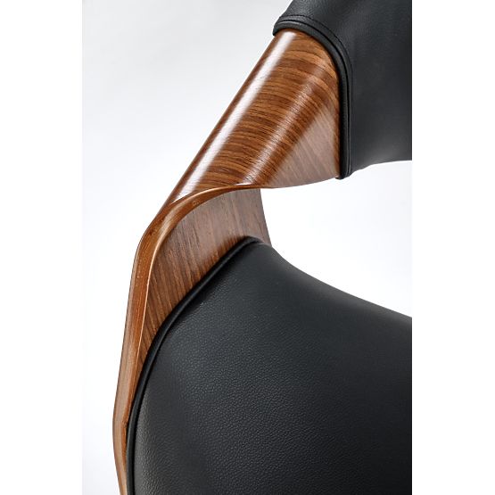 BILBO krzesło biurowe czarne / orzechowe (1p=1szt)