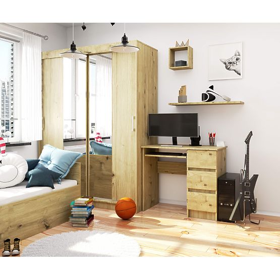 BIURKO A-6 CLP DĄB ARTISAN PRAWOSTRONNE