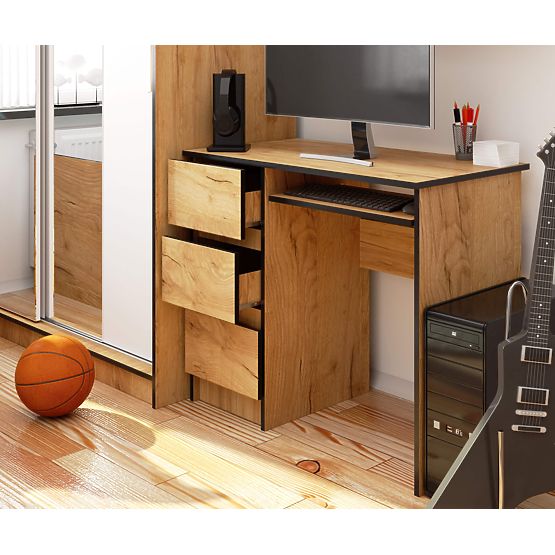 BIURKO A-6 CLP DĄB CRAFT LEWOSTRONNE