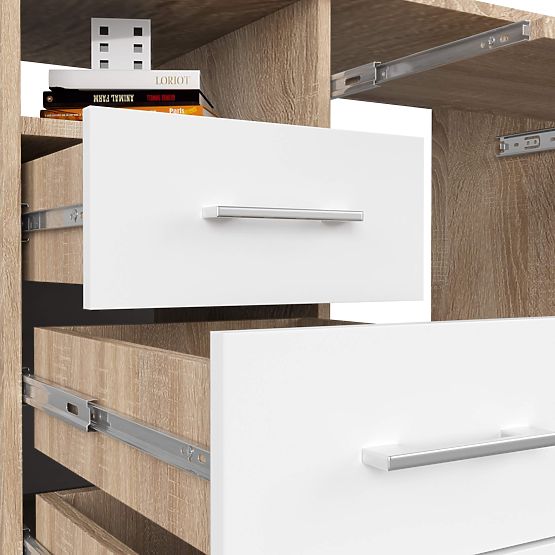 BIURKO ANA PK DĄB SONOMA / BIAŁY