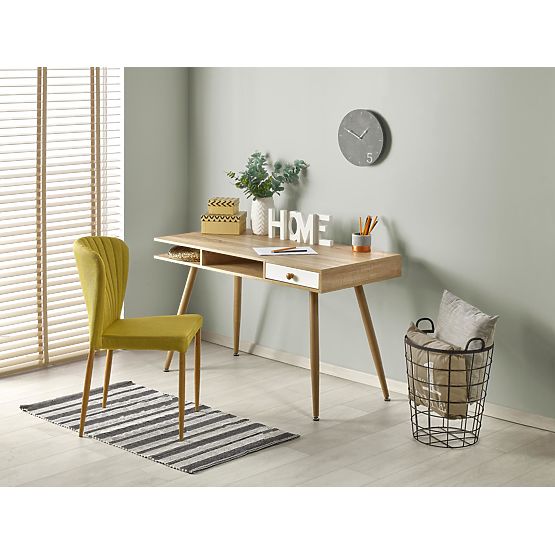 Biurko B34 - biały/dąb sonoma