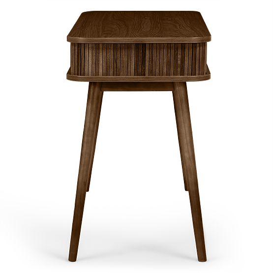 Biurko Clemente z lamelami, orzech