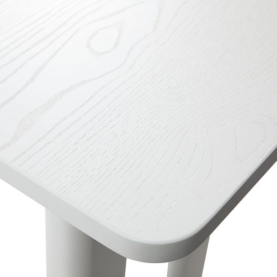 Biurko/konsola Lichi 120 cm, biała, łuki