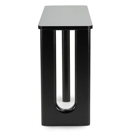 Biurko/konsola Lichi 120 cm, czarna, łuki