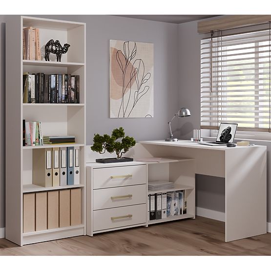 Biurko narożne DANY KASZMIR BEŻOWY