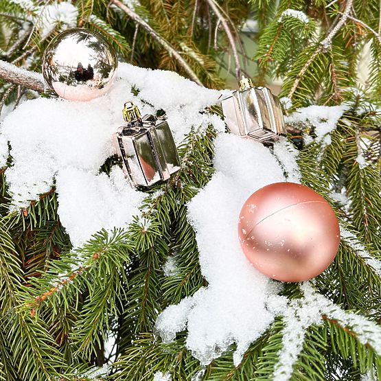 BOMBKI ŚWIĄTECZNE MIX 311437 różowy