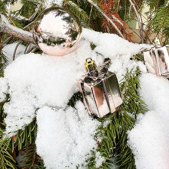 BOMBKI ŚWIĄTECZNE MIX 311437 różowy