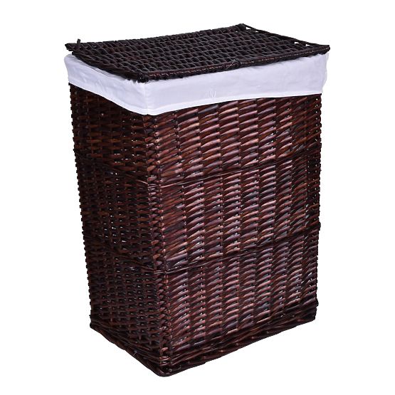 Brązowy wiklinowy kosz 114 L