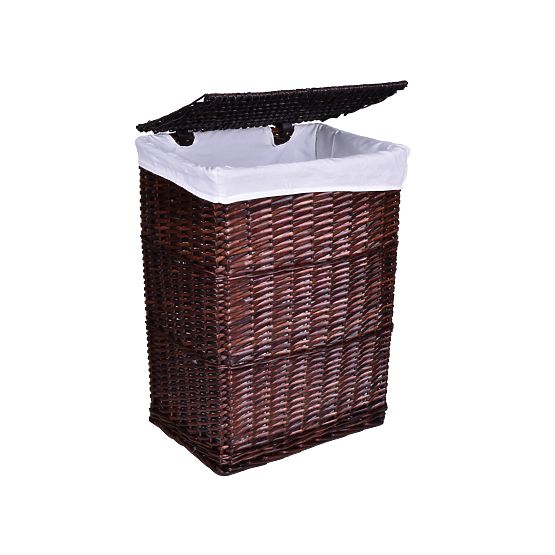 Brązowy wiklinowy kosz 114 L