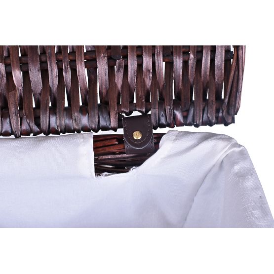 Brązowy wiklinowy kosz 114 L