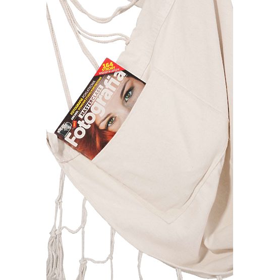 Brazylijskie krzesło wiszące BAHIO beżowe