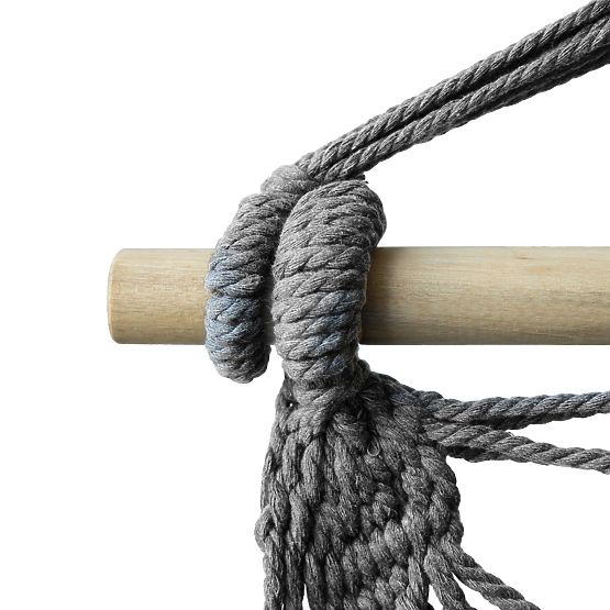 Brazylijskie krzesło wiszące BAHIO szare