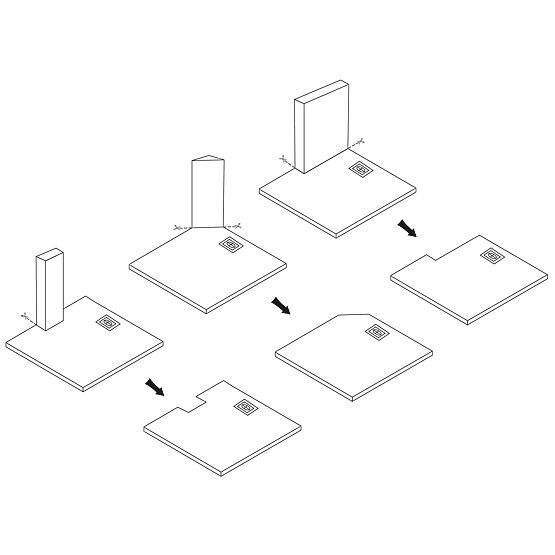 Brodzik prysznicowy Bazalt Grey 90x90