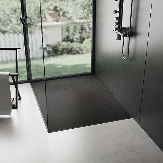 Brodzik prysznicowy Magnum Black 90x90