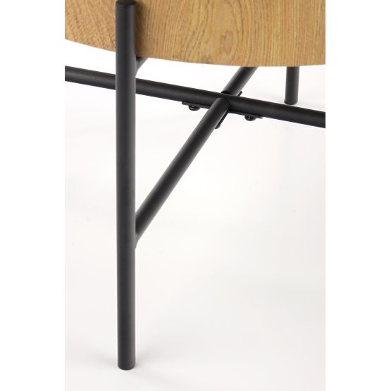 BROOKLYN-S stolik konferencyjny dąb naturalny/czarny (1p=1szt)