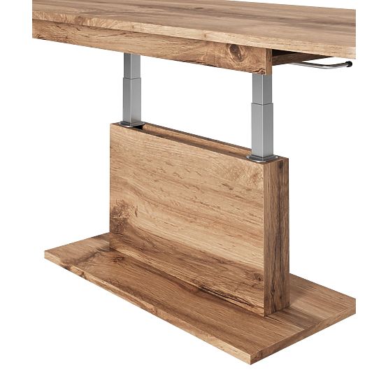 BUSETTI stolik konferencyjny blat: dąb wotan, nogi: dąb wotan (2szt=1szt)