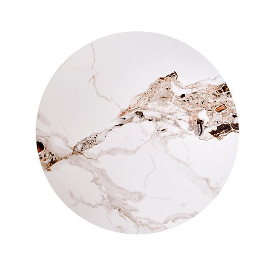 CARINA_S stolik konferencyjny beżowy marmur / orzech (2p=1szt)