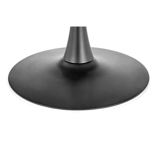 CARMELO okrągły stół, blat - orzech, noga - czarna (3p=1szt)