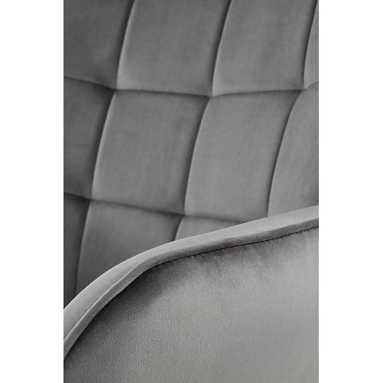 CASTEL fotel relaksacyjny czarny / jasnoszary