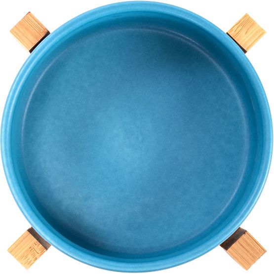 Ceramiczna miska dla psa lub kota niebieska PJ-033